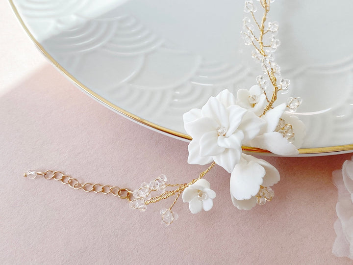 Blumen Braut Armband Elodie - ALICIA'S DIARY