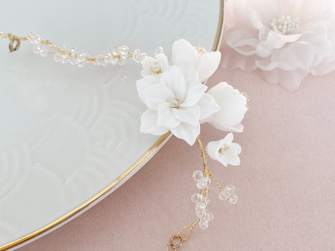Blumen Braut Armband Elodie - ALICIA'S DIARY