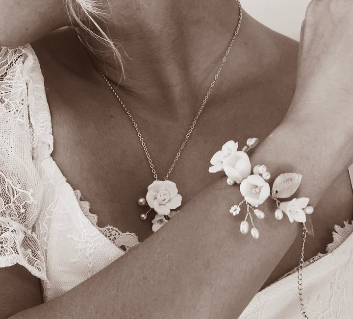 Silbernes Braut Armband Julia - ALICIA'S DIARY