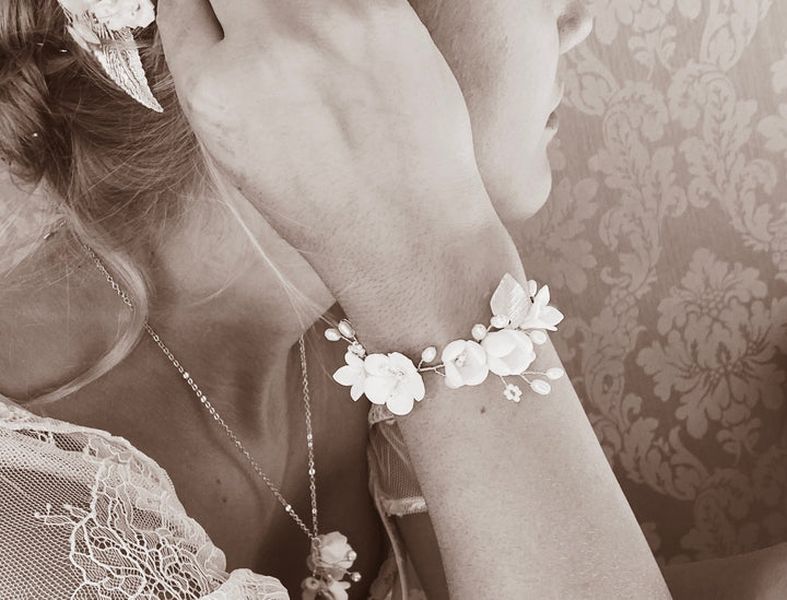 Silbernes Braut Armband Julia - ALICIA'S DIARY