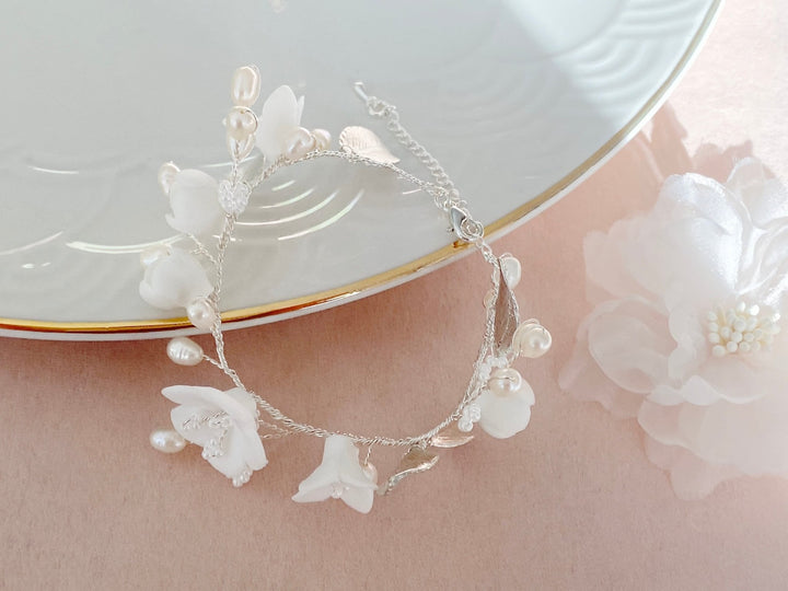 Silbernes Braut Armband Julia - ALICIA'S DIARY