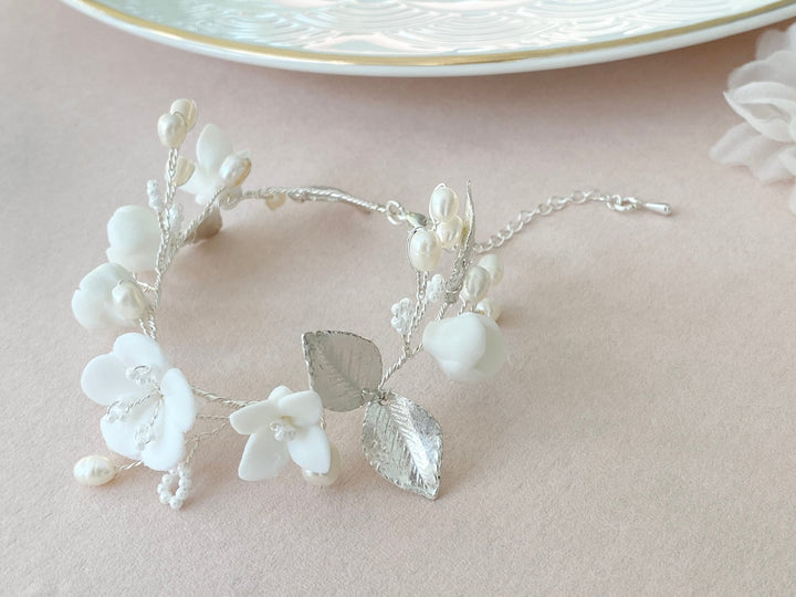 Silbernes Braut Armband Julia - ALICIA'S DIARY