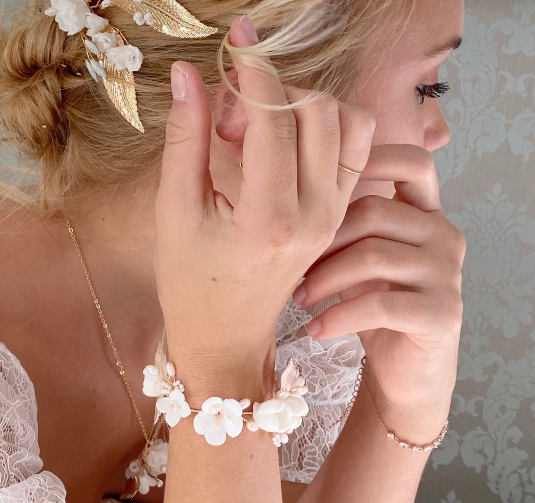 Blumen Brautarmband Julie - ALICIA'S DIARY