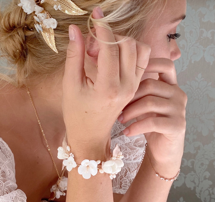 Blumen Brautarmband Julie - ALICIA'S DIARY