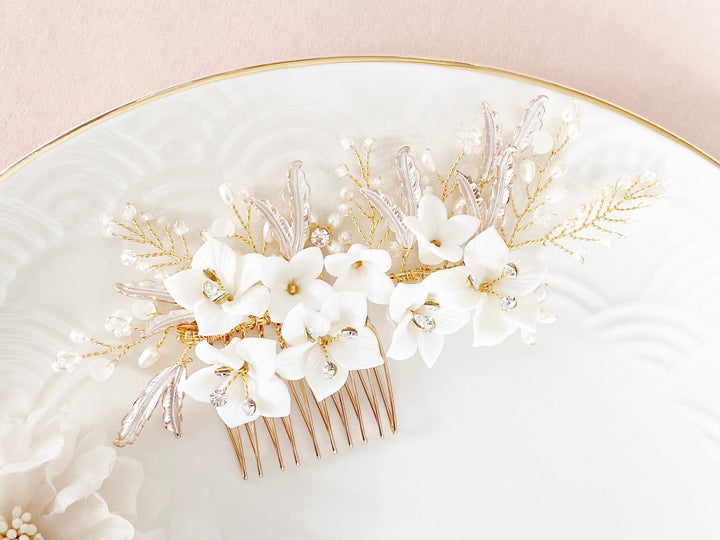 Blumen Brauthaarkamm Laurine - ALICIA'S DIARY