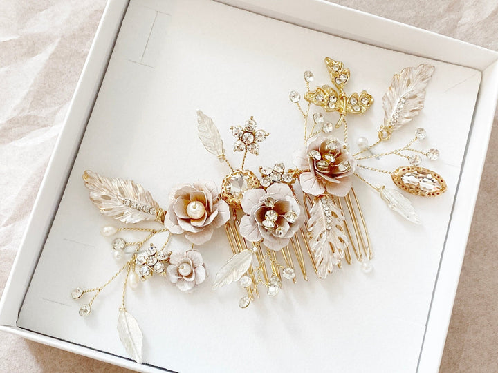 Boho Braut Haarschmuck Mathilde - ALICIA'S DIARY