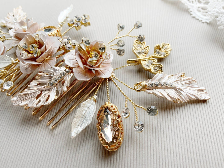 Boho Braut Haarschmuck Mathilde - ALICIA'S DIARY