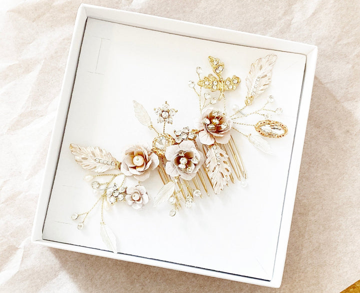 Boho Braut Haarschmuck Mathilde - ALICIA'S DIARY