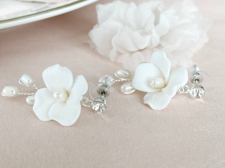 Hochzeitsohrringe Antonie Silber - ALICIA'S DIARY