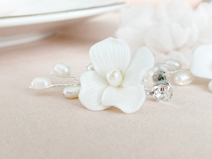 Hochzeitsohrringe Antonie Silber - ALICIA'S DIARY
