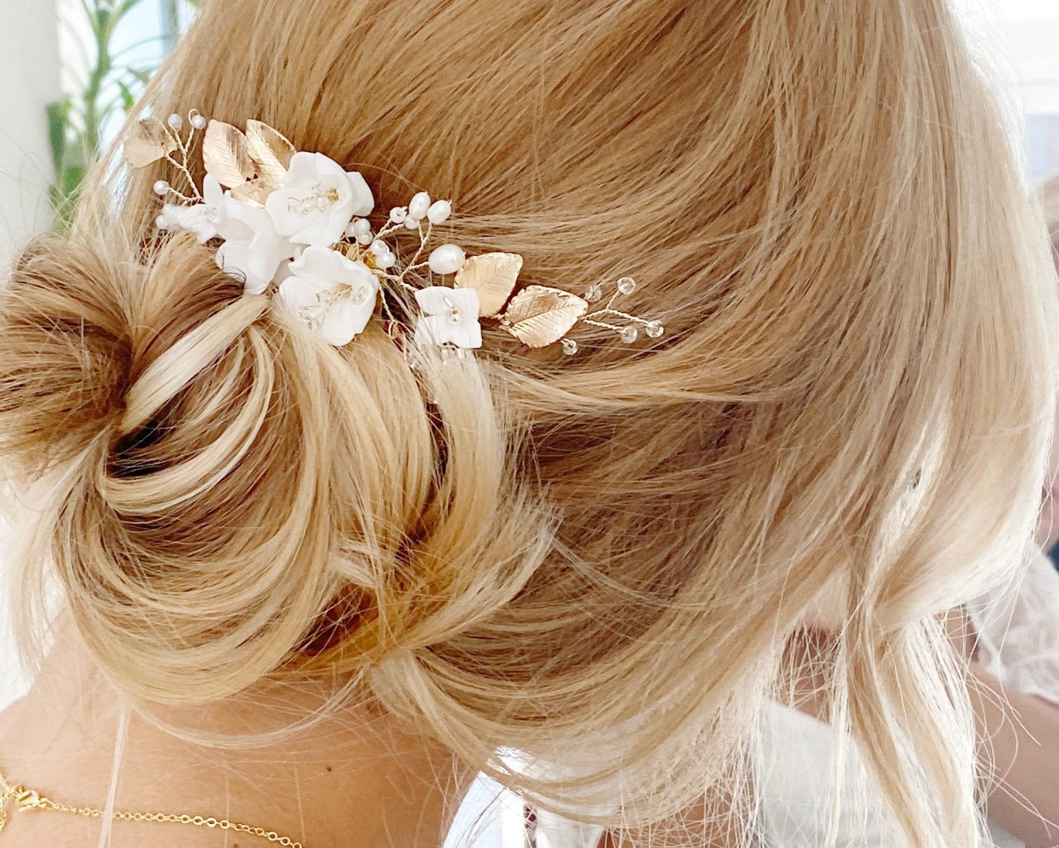 Faship Haarkamm Mit Strasssteinen Und Blumendesign - Silberfarben, 7,6 Cm, Für Hochzeit & Besondere Anlässe