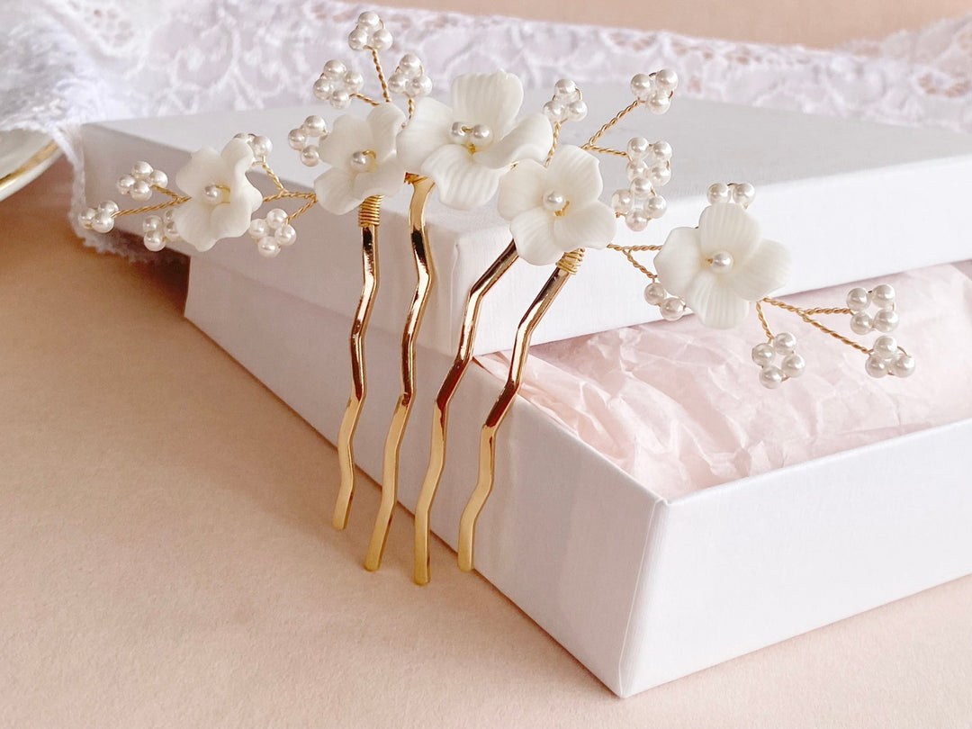 Braut Styling romantisch, klassisch, modern: Haarschmuck kaufen im Alicia's Diary Brautschmuck Shop