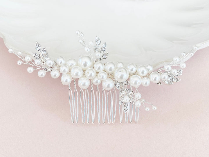 Strass und Perlen Haarkamm Dana - ALICIA'S DIARY