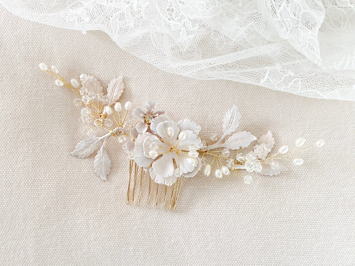 Goldenes Braut Haaraccessoire Emelie - ALICIA'S DIARY