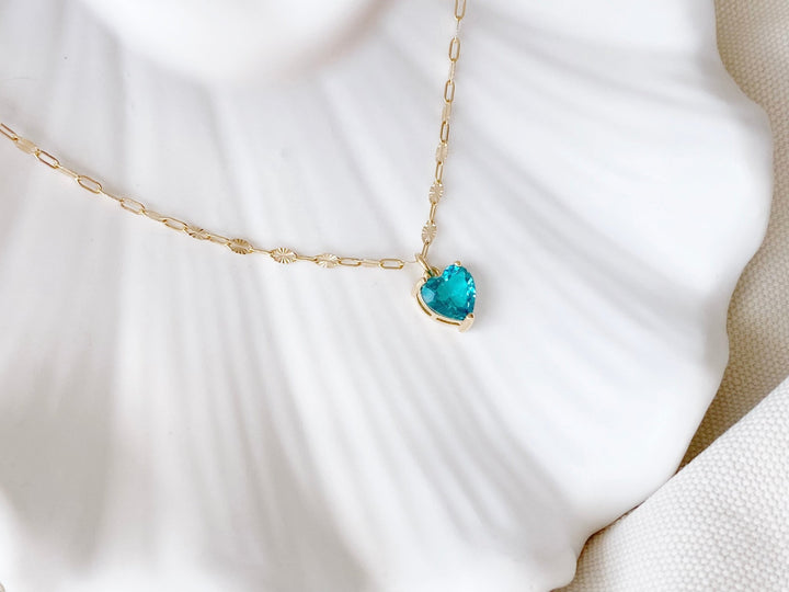 Herz Kette gold, Schmuck für Schmuckallergikervon Alicia's Diary