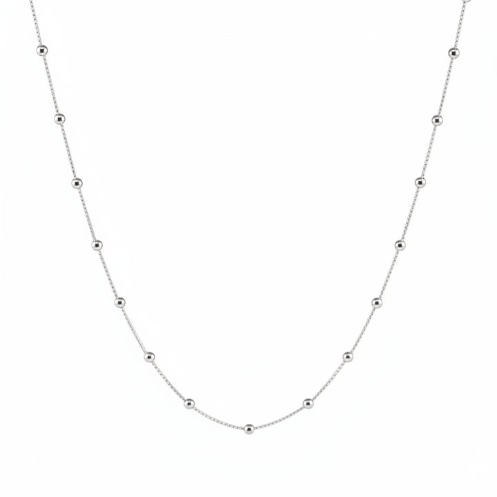 Silver satellite necklace made of skin-friendly 925 sterling silver for jewelry allergy sufferers and sensitive skin, jewelry for young women