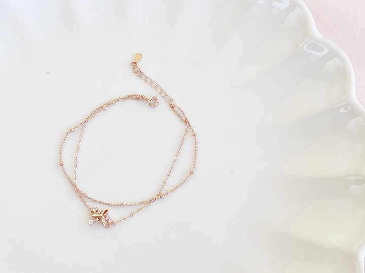 Doppeltes Satellitenarmband - ALICIA'S DIARY