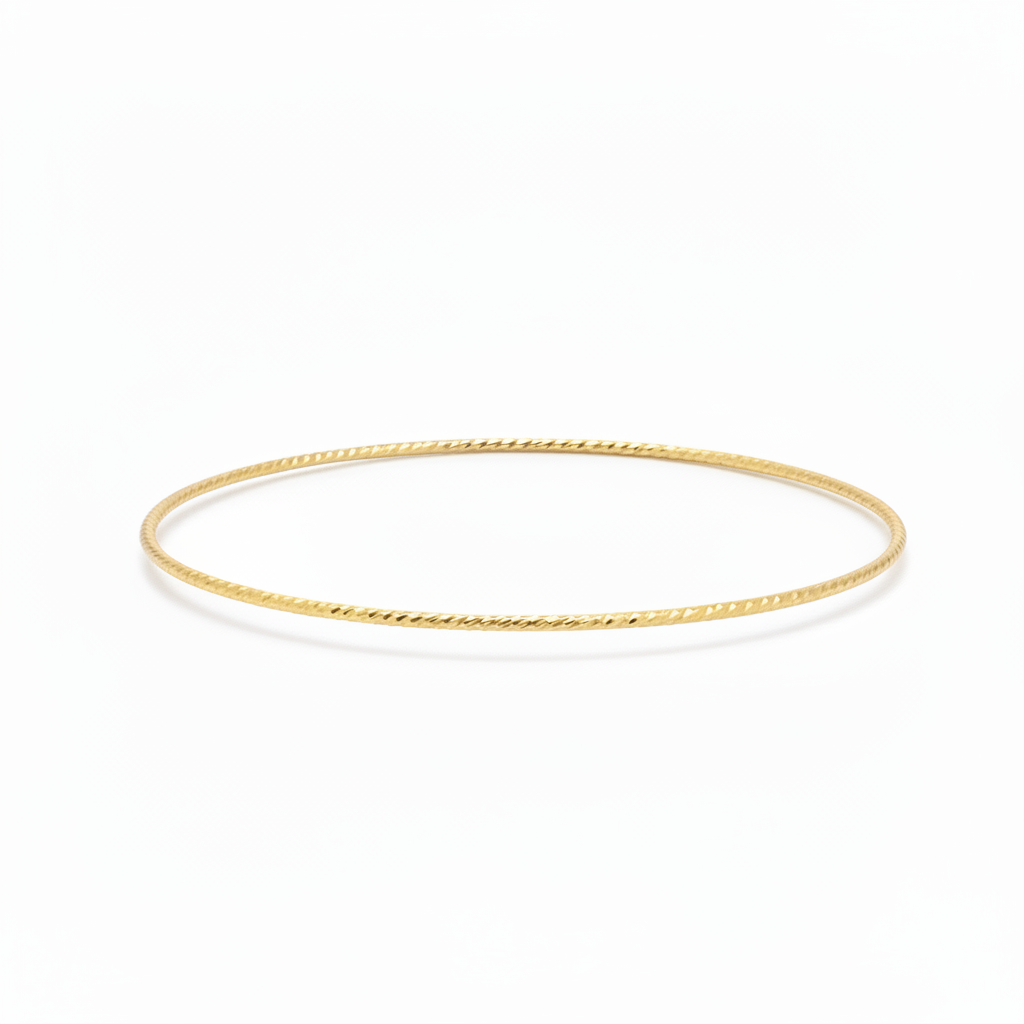 Schmaler goldener Armreif mit Struktur, Goldfill Schmuck, 14k Gold, hochwertiges Armband, das keine Farbe verliert, nicht verblasst, nicht abfärbt, Schmuck
