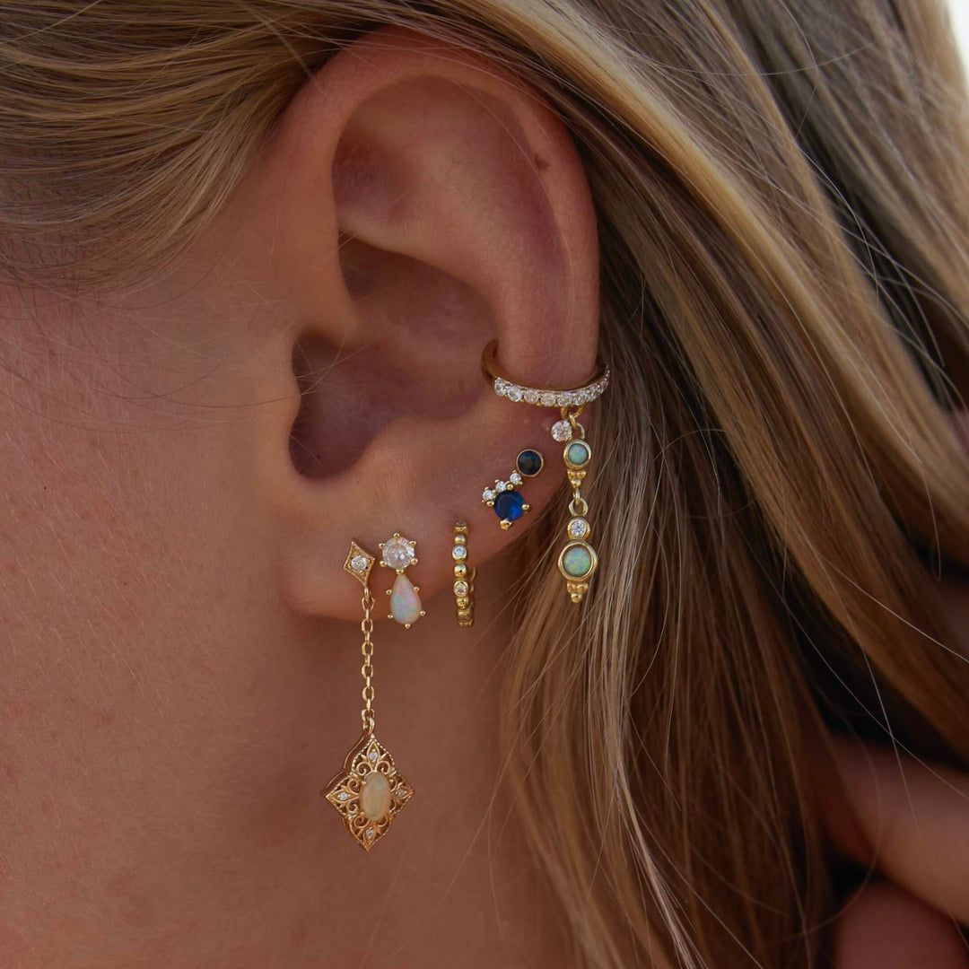 Art Deco Opal Earcuff - Alicia&