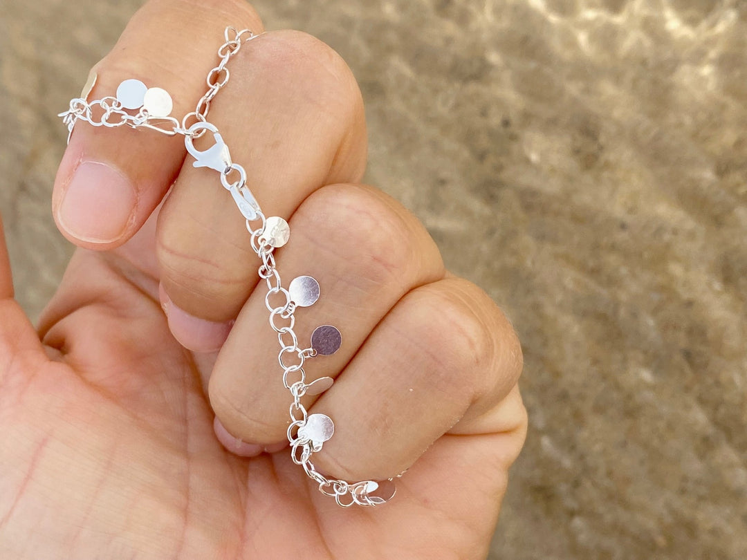 Waterproof Bracelet aus echtem Silber, hypoallergen, hautfreundlich für junge Frauen von Alicia's Diary