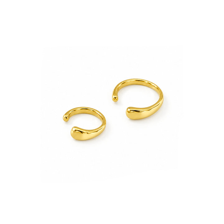 Conjunto de pendientes tipo ear cuff informales - Pendientes de acero inoxidable - ALICIA&