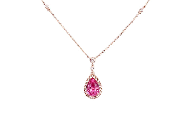 Roségoldene pink Crystal Kette - ALICIA'S DIARY®