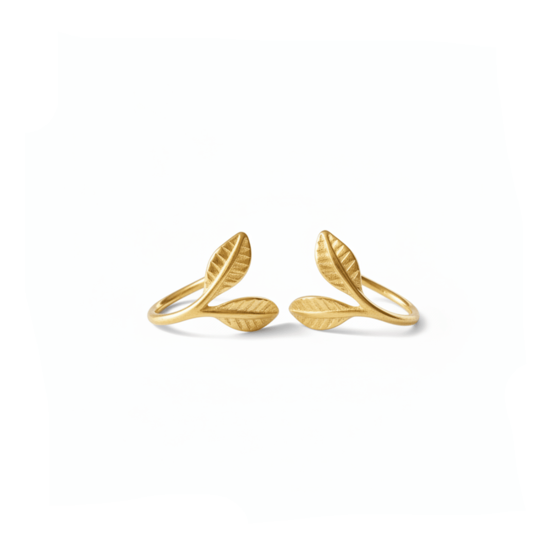 Zarte Ohrringe gold aus 925 Silber für empfindliche Ohren, Schmuck für Schmuckallergiker