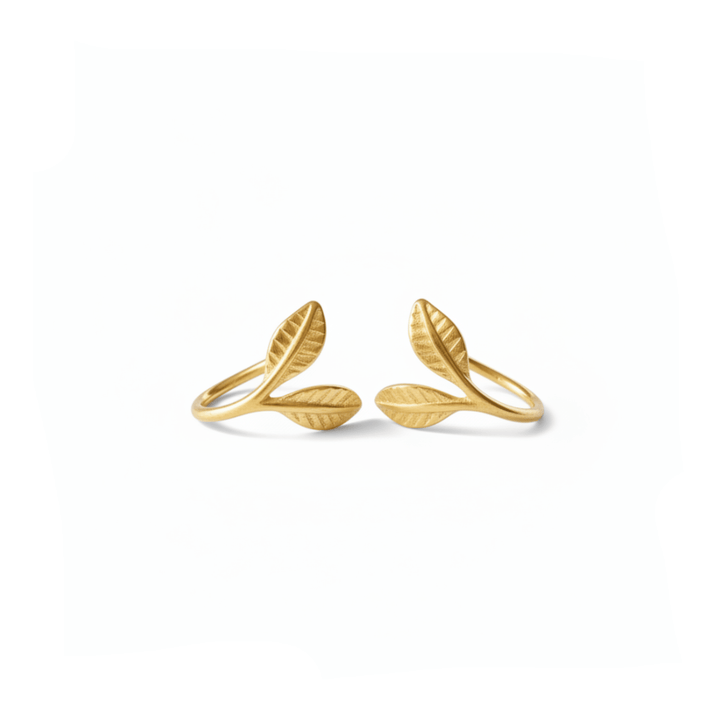 Zarte Ohrringe gold aus 925 Silber für empfindliche Ohren, Schmuck für Schmuckallergiker