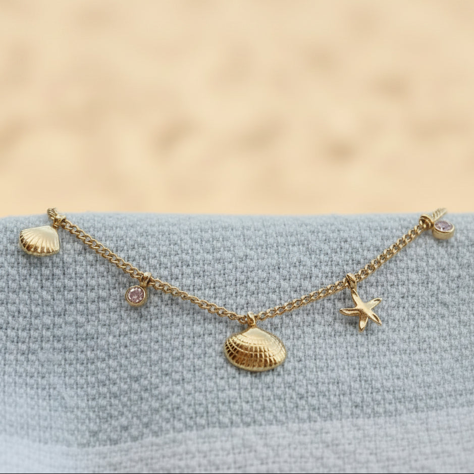 Pulsera de conchas y estrellas de mar - ALICIA&