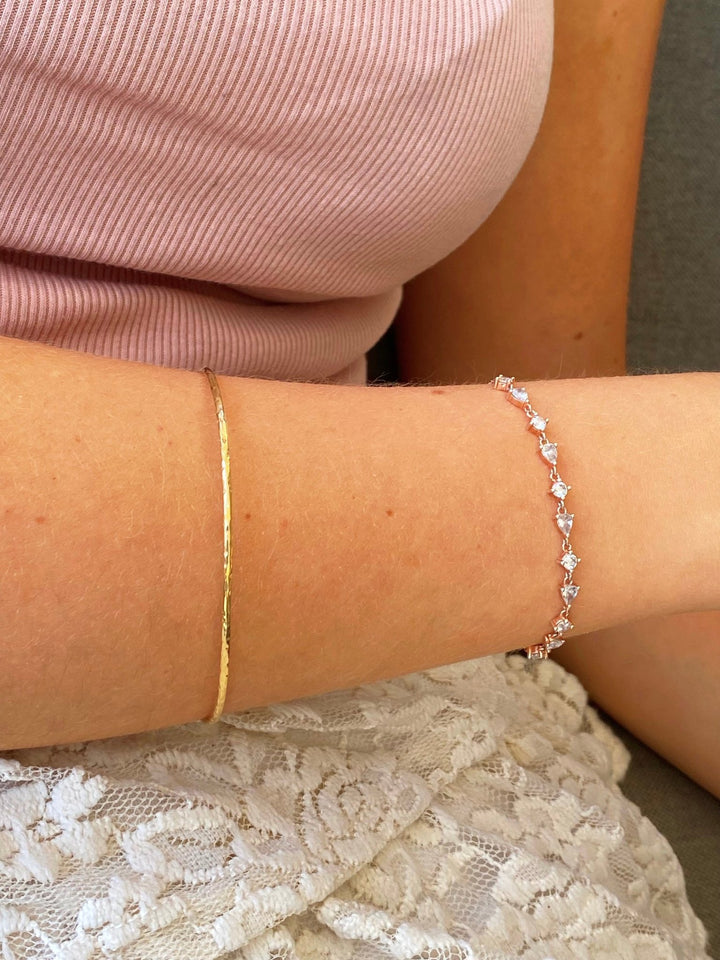 Hammered Layer Armreif - ALICIA'S DIARY
