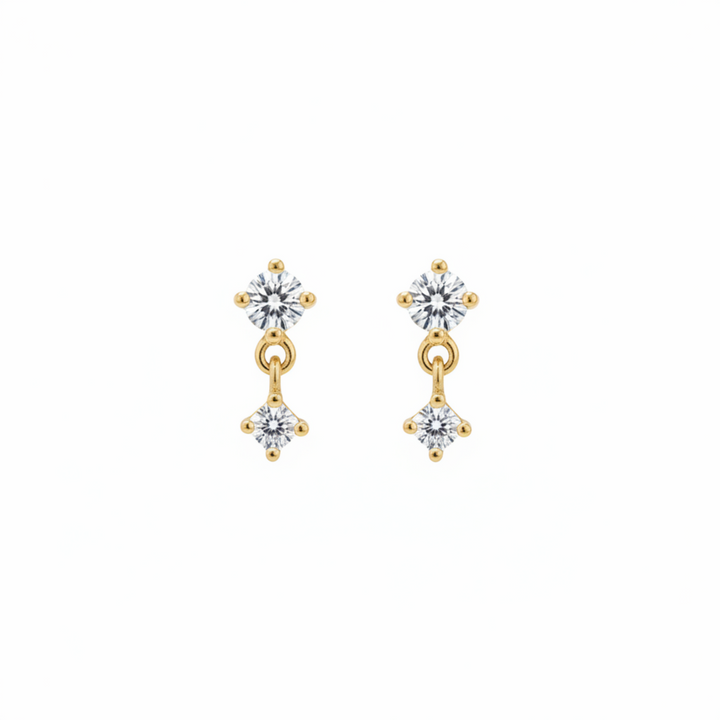 Glitter stud earrings