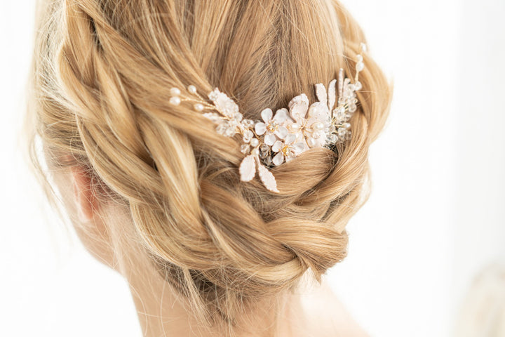 Goldenes Braut Haaraccessoire Emelie - ALICIA'S DIARY