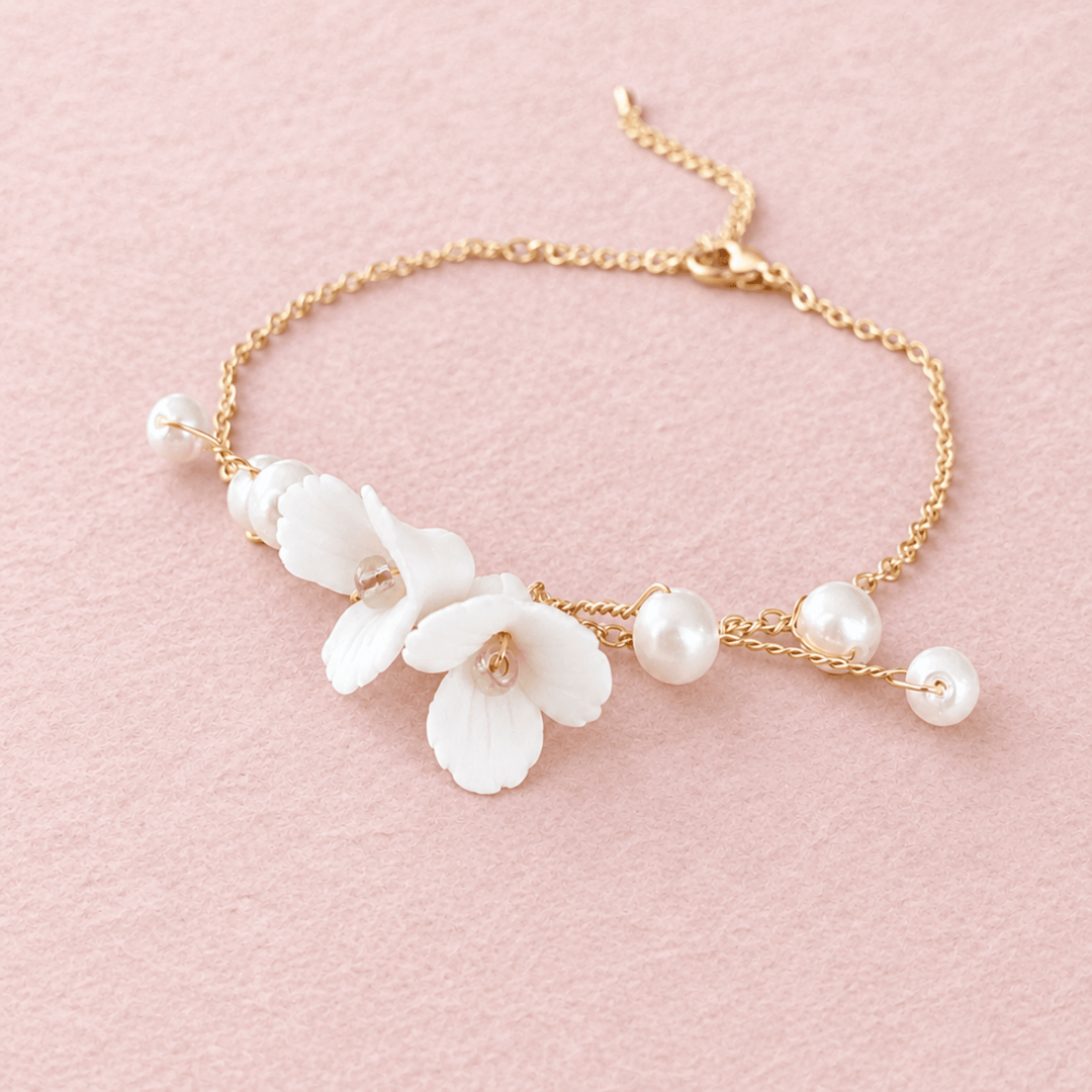 Zartes Braut Armband | JULIE-Armband hochzeit-armschmuck hochzeit-blumen