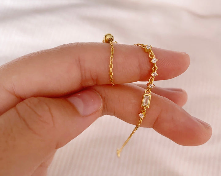 Pulsera con racimo de cristales - ALICIA&