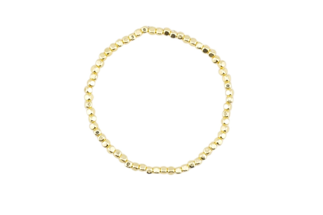 Goldenes Armband mit Steinen, moderner Boho Schmuck für junge Frauen von Alicia's Diary