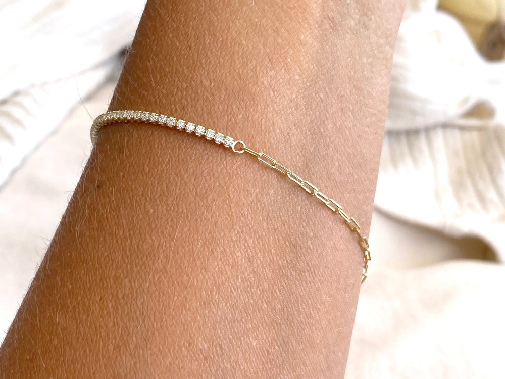 Paperclip Tennis Armband - ALICIA'S DIARY®