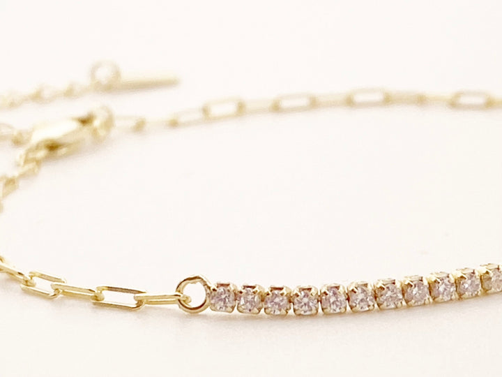 Paperclip Tennis Armband - ALICIA'S DIARY®