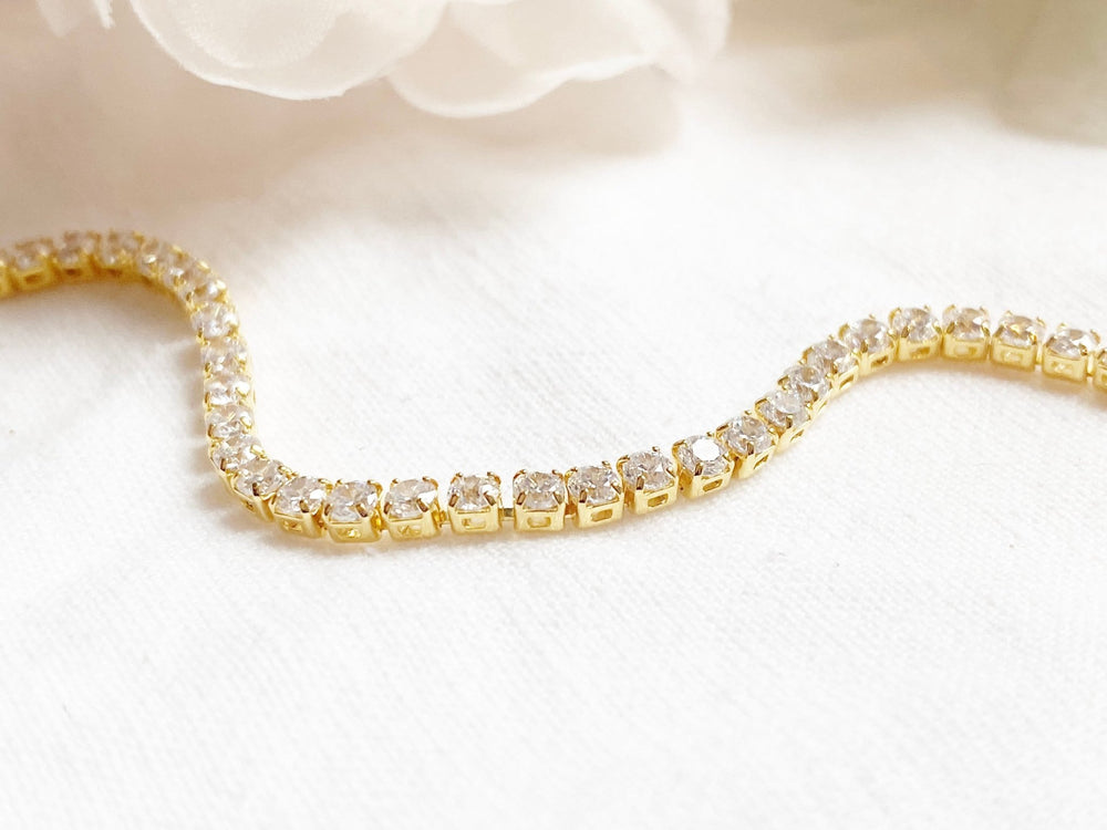 Goldenes Tennisarmband - ALICIA'S DIARY