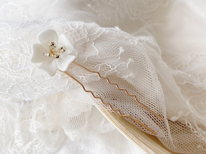 Hair pin with flower | AURELIE