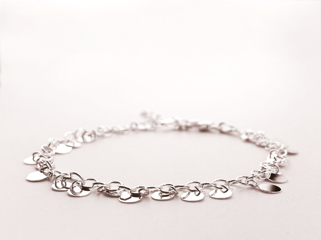 Silber Schmuck Armband mit kleinen Plättchen, Jewelry Shop für junge Leute von Alicia's Diary