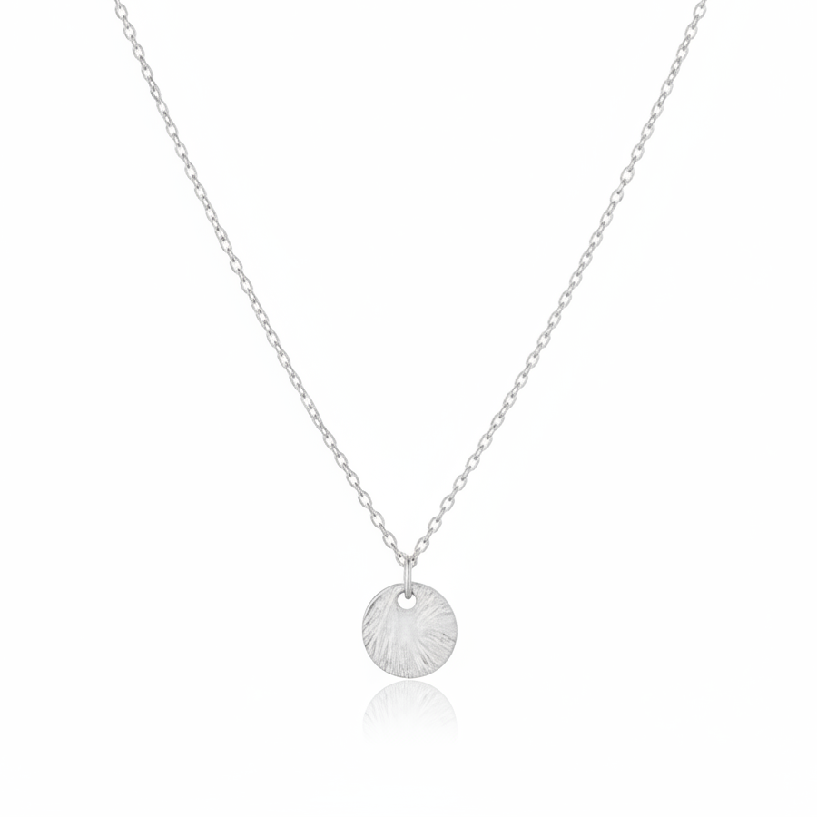 Echt silberne Halskette mit Plättchen Anhänger, 925 Sterlingsilver Schmuck für Teenager und junge Frauen von Alicia's Diary