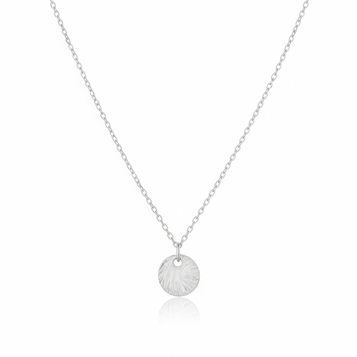Echt silberne Halskette mit Plättchen Anhänger, 925 Sterlingsilver Schmuck für Teenager und junge Frauen von Alicia&