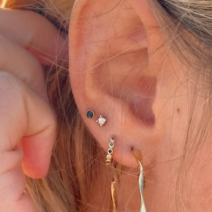 Pendientes de aro arcoíris para niñas ALICIA&