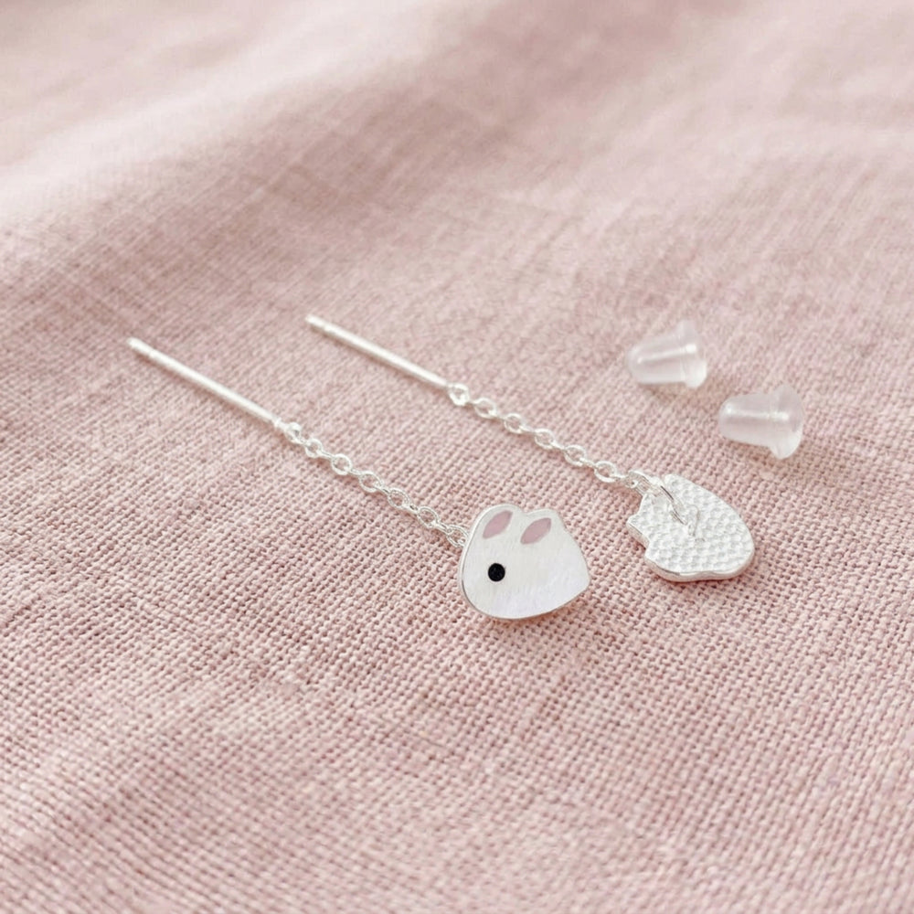 Pendientes infantiles de conejo - Alicia's Diary