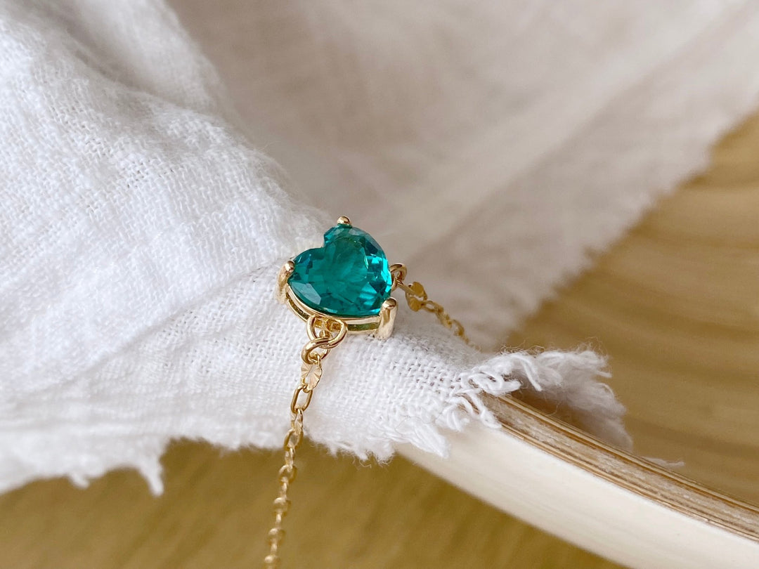 Vintage Armband mit Herz Kristall von Alicia's Diary