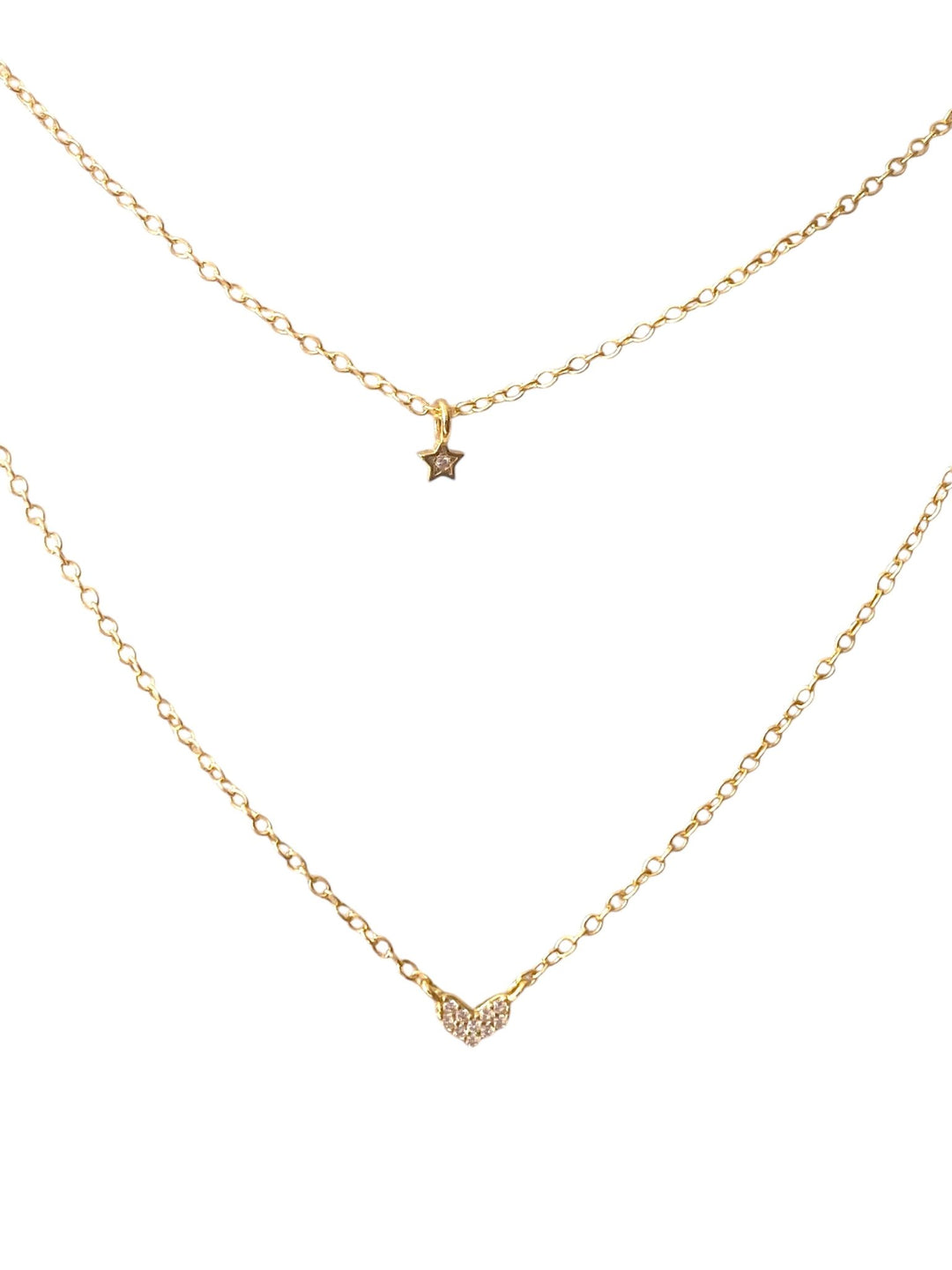 Layering Kette mit Herz & Stern - ALICIA'S DIARY®