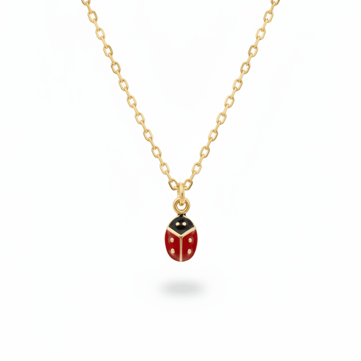 Goldene Marienkäfer Halskette für Mädchen, hochwertig vergoldet, Kinderschmuck von Alicia&