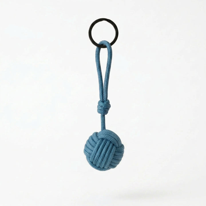 Idée cadeau pour homme : porte-clés nœud marin, pomme de touline, dans sa boîte cadeau