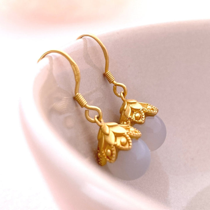 Pendientes de calcedonia - Alicia&