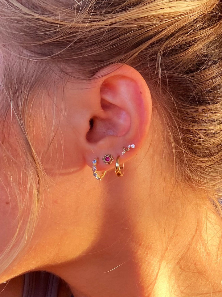 Huggies mit blauen Steinen - ALICIA'S DIARY®